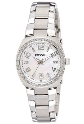 Fossil Dress Analog Silver Dial Women's Watch - AM4141
