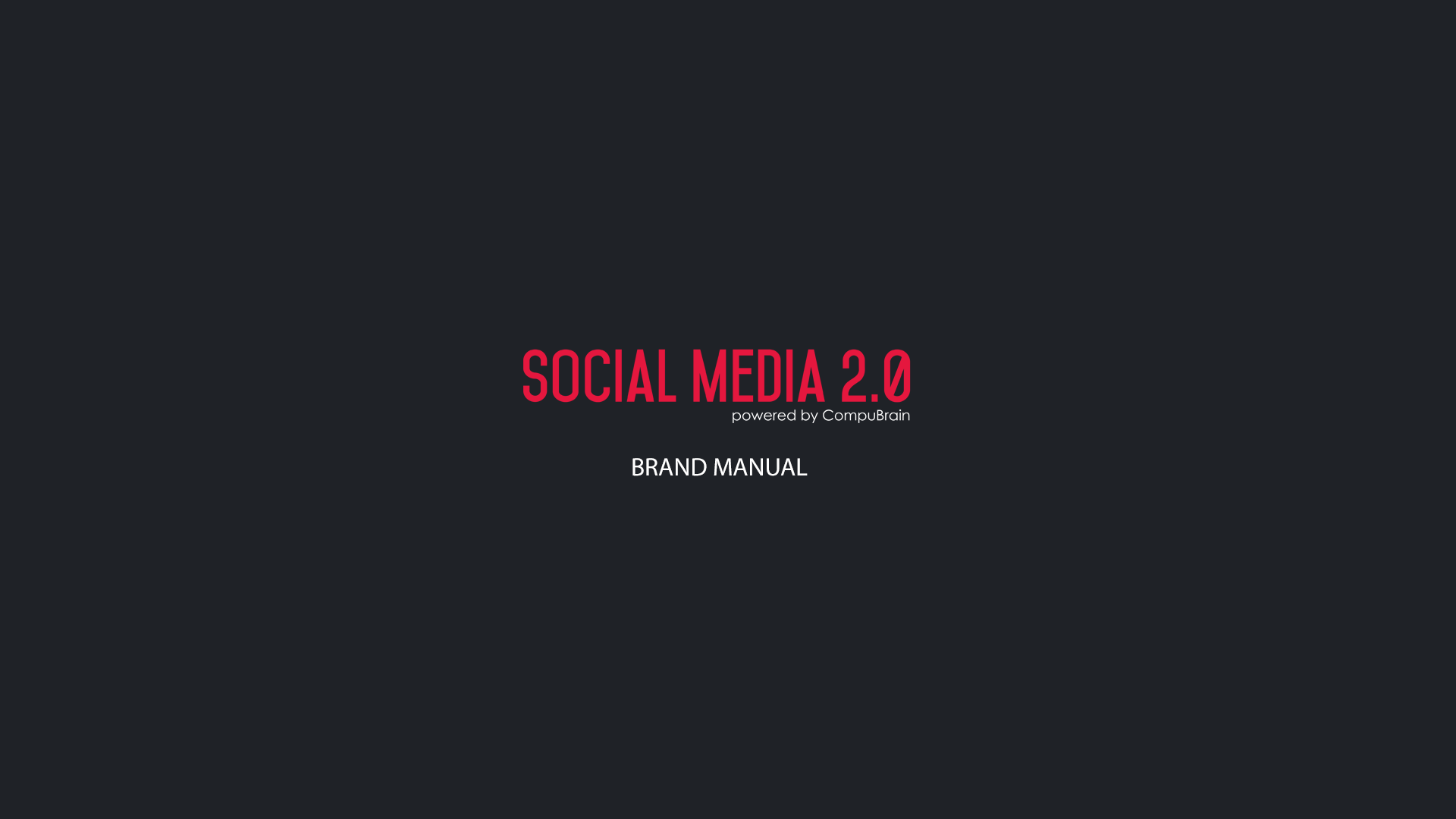 Social Media 2.0 Brand Manual